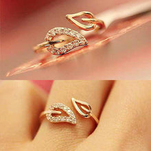 0.25/pcs 2016 New Hot Euramerica style steam drill out lover rings for women well, party wedding ring jewelry  R2