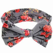 1 New Baby Girls Toddler Infant Newborn Flowers Print Floral Butterfly Bow Hairband Turban Knot Headband Hair Band Accessories