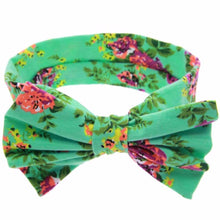1 New Baby Girls Toddler Infant Newborn Flowers Print Floral Butterfly Bow Hairband Turban Knot Headband Hair Band Accessories