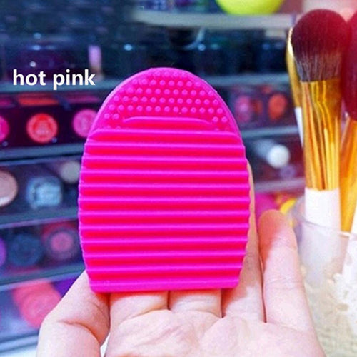 1 PC. 5 colors silicone cosmetic cleaning up washing brush UV Gel net scrubber tool as a basis for make-up for cleaning