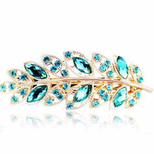 1 PC Beauty Women Fashion Hair Clip Leaf Crystal Rhinestone Barrette Hairpin Headband hair accessories 5 colors