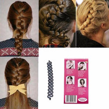 1 PC Women Lady French Hair Braiding Tool Braider Roller Hook With Magic Hair Twist Styling Bun Maker Hair Band Accessories