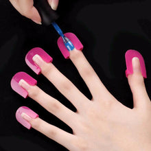 1 Set/26Pc Pro Manicure Finger Nail Art Case Design Tips Cover Polish Shield Protector Tool