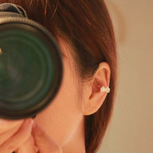 1 pc Punk Rhinestone Bow Knot Ear Clips Cuff Wrap Earring Brincos No Piercing Cartilage Clip On Earrings For Women Girls