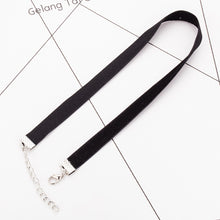 1 /pcs Harajuku 90's Black Velvet Choker Necklace Goth Gothic Handmade Handmade Retro Burlesque