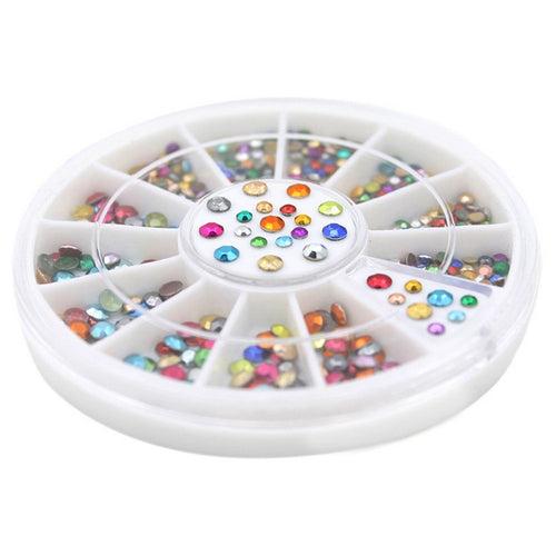 1000pcs / set 6cm switch-dazzle color mixed color 2 mm to 3 mm nail polish and accessories wholesale