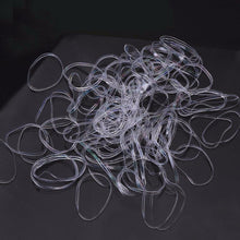 100pcs/pack Trendy Transparent Rubber Band Women Girls Elastic Hair Band Tie Rope Fashion Hair Accessories