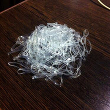 100pcs/pack Trendy Transparent Rubber Band Women Girls Elastic Hair Band Tie Rope Fashion Hair Accessories