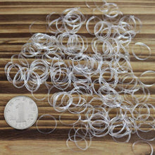 100pcs/pack Trendy Transparent Rubber Band Women Girls Elastic Hair Band Tie Rope Fashion Hair Accessories