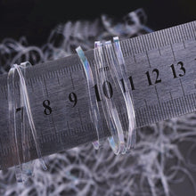 100pcs/pack Trendy Transparent Rubber Band Women Girls Elastic Hair Band Tie Rope Fashion Hair Accessories