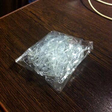 100pcs/pack Trendy Transparent Rubber Band Women Girls Elastic Hair Band Tie Rope Fashion Hair Accessories