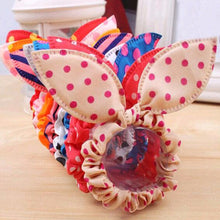10Pcs /lot Hot Sale Fashion Girls Hair Band Mix Styles Polka Dot Bow Rabbit Ears Elastic Hair Rope Ponytail Holder