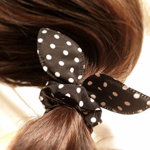 10Pcs /lot Hot Sale Fashion Girls Hair Band Mix Styles Polka Dot Bow Rabbit Ears Elastic Hair Rope Ponytail Holder