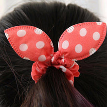 10Pcs /lot Hot Sale Fashion Girls Hair Band Mix Styles Polka Dot Bow Rabbit Ears Elastic Hair Rope Ponytail Holder