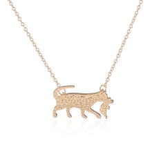 10pc 18K Gold Plated Cat Holding Her Baby Necklace Cat Mother's Love Necklace Bridesmaid Gift N179