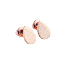 10pc 2016 Gold Silver Pink Gold Plated Brushed Eardrop Stud Earrings for Women Water Earrings wholesale E056