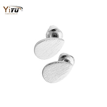 10pc 2016 Gold Silver Pink Gold Plated Brushed Eardrop Stud Earrings for Women Water Earrings wholesale E056