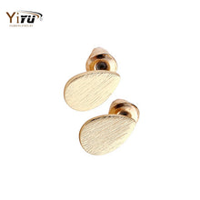 10pc 2016 Gold Silver Pink Gold Plated Brushed Eardrop Stud Earrings for Women Water Earrings wholesale E056