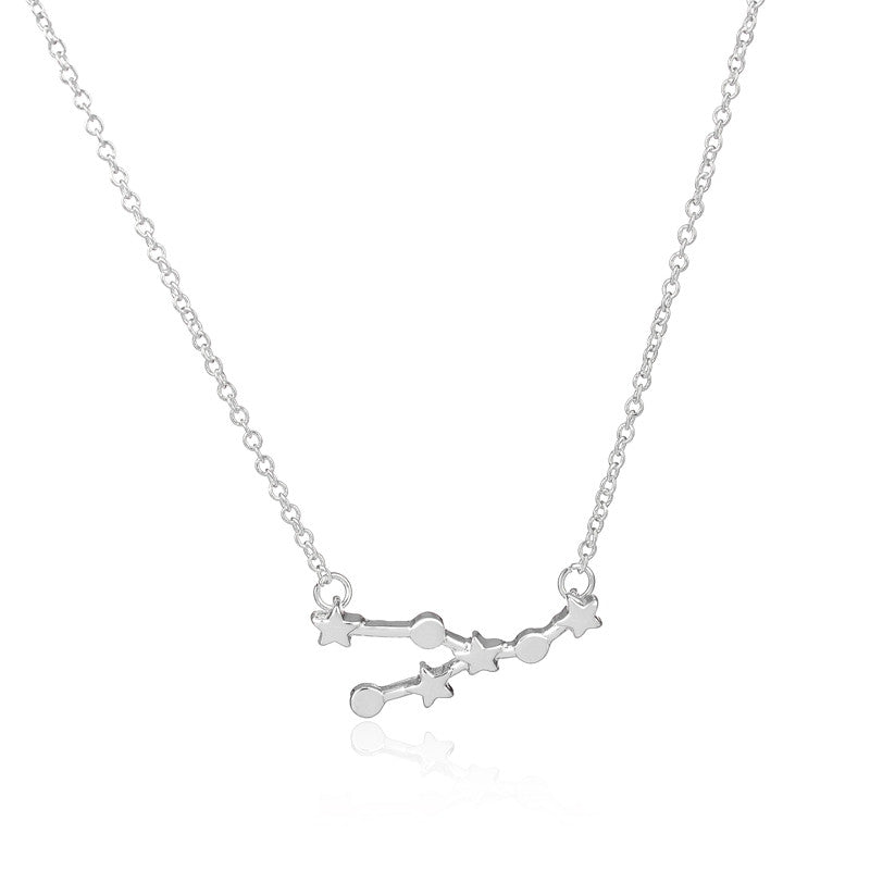 10pc 2016 New Fashion Gold Taurus Zodiac Sign Astrology Y Shape Star and Round Combine Pendant Necklaces for Women Girl N156