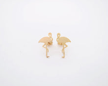 10pc 2016 New Fashion Stud Earrings Cute Animal Flamingo Brass Stud Earrings for Women Gift E091