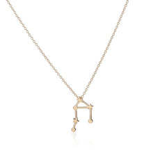 10pc 2016 New Gold Plated Libra Zodiac Sign Astrology Necklace Constellation Jewelry star Sign Pendant Necklace N155