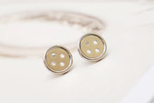 10pc wholesale Gold Silver and Rose Gold Round Button stud earring for women E085