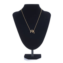 10pc wholesale Gold and Silver Aquarius Zodiac Sign Astrology Necklace for Birthday N165