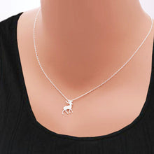 10pc wholesale Origami Antler Deer Necklace in Gold and Silver Bridesmaid Necklace N185