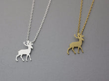 10pc wholesale Origami Antler Deer Necklace in Gold and Silver Bridesmaid Necklace N185