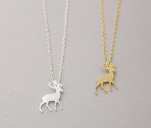 10pc wholesale Origami Antler Deer Necklace in Gold and Silver Bridesmaid Necklace N185