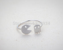 10pcs 2016 New Animal and Ghost Adjustable Stretch Cute Pac-Man and Ghost Rings Women Simple Cool Midi Wholesale Rings R011