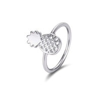 10pcs 2016 New Fashion Cute Pineapple Rings Simple Funny Outline Fruit Rings Lovely Ananas Rings for Women Party Gift R142