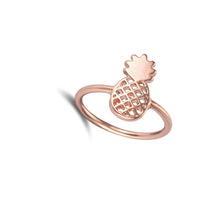 10pcs 2016 New Fashion Cute Pineapple Rings Simple Funny Outline Fruit Rings Lovely Ananas Rings for Women Party Gift R142