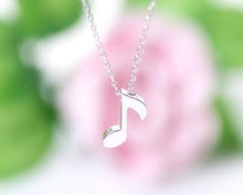 10pcs 2016 New Fashion Necklace Delicate Musical Note Pendant Necklace for Women Love Music Note Symbol Charm Necklace Gift N217