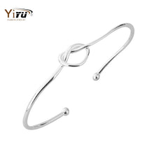 10pcs 2016 New Open Love Knot Bracelets & Bangles Punk Bangle Wholesale Stretch Bracelets Women Party Fashion Bangle G004