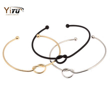 10pcs 2016 New Open Love Knot Bracelets & Bangles Punk Bangle Wholesale Stretch Bracelets Women Party Fashion Bangle G004