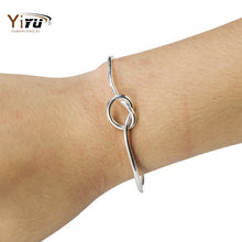 10pcs 2016 New Open Love Knot Bracelets & Bangles Punk Bangle Wholesale Stretch Bracelets Women Party Fashion Bangle G004