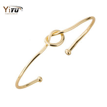 10pcs 2016 New Open Love Knot Bracelets & Bangles Punk Bangle Wholesale Stretch Bracelets Women Party Fashion Bangle G004