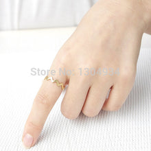 10pcs Elegant Jewelry SILVER FILLED ZIG ZAG BAND THUMB Ring Women Midi Finger Simple Knuckle Rings R032