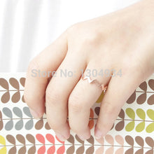 10pcs Elegant Jewelry SILVER FILLED ZIG ZAG BAND THUMB Ring Women Midi Finger Simple Knuckle Rings R032