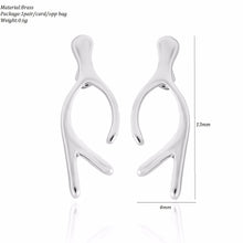 10pcs Fashion Antler Stud Earrings for Women Cute Lovely Symmetric Deer Earrings Lady Girls Accessories Jewelry E116