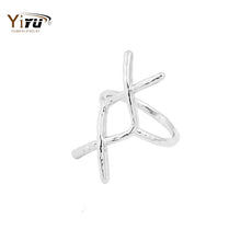 10pcs Fashion Elegant Wave Ring Lover's Ring Trendy Women Hammered Rings for Gifts R094