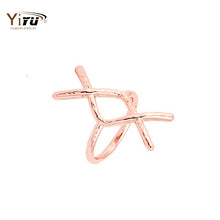 10pcs Fashion Elegant Wave Ring Lover's Ring Trendy Women Hammered Rings for Gifts R094
