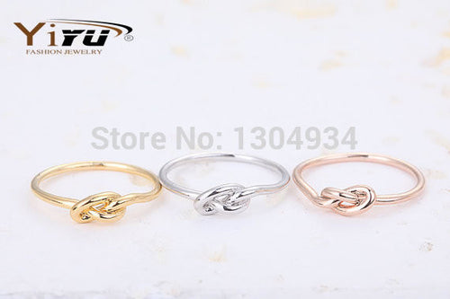 10pcs Fashion Jewelry Beautiful Knot Heart Rings Gold Plated Bijoux Femme Midi Knuckle Ring for Women R022