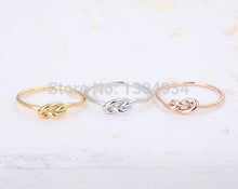 10pcs Fashion Jewelry Beautiful Knot Heart Rings Gold Plated Bijoux Femme Midi Knuckle Ring for Women R022