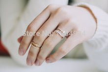 10pcs Fashion Jewelry Double Cross Cuff Ring for Women Stretch Midi Knuckle Adjustable Rings R056