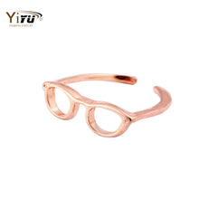 10pcs New Arrival Jewelry Punk Glasses Design Finger Ring for Women Party Gifts Female Punk Adjustable Simple Rings R059