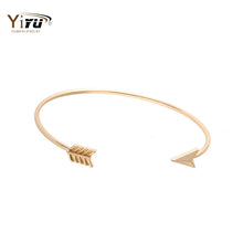10pcs New Fashion Silver Bracelets Bangles Adjustable Open Arrow Bracelet Bangles for Women Wire Bangles G020