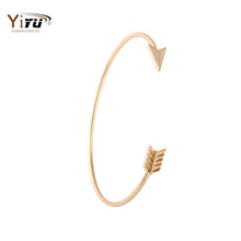 10pcs New Fashion Silver Bracelets Bangles Adjustable Open Arrow Bracelet Bangles for Women Wire Bangles G020