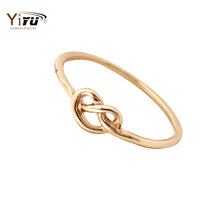 10pcs New Fashion Simple Knuckle Heart Knot Rings Gold Rings for Women Party Gifts R071